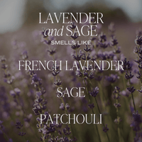Thumbnail for Lavender and Sage Soy Candle - Amber Jar - 9 oz - Tony's Home Furnishings
