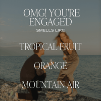 Thumbnail for OMG! You're Engaged! Soy Candle - Clear Jar - 9 oz - Tony's Home Furnishings