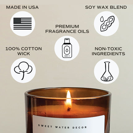 Spa Day Soy Candle - Amber Jar - 11 oz - Tony's Home Furnishings