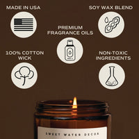 Thumbnail for Weekend Soy Candle - Amber Jar - 9 oz - Tony's Home Furnishings