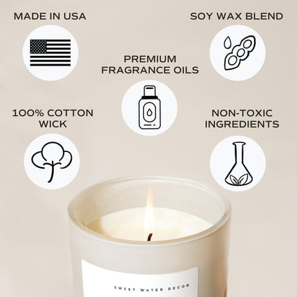 Cozy Season Soy Candle - Tan Matte Jar - 15 oz - Tony's Home Furnishings