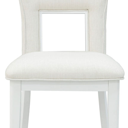 Chalanna - White - Dining Upholstered Side Chair (Set of 2) Signature Design by Ashley® 