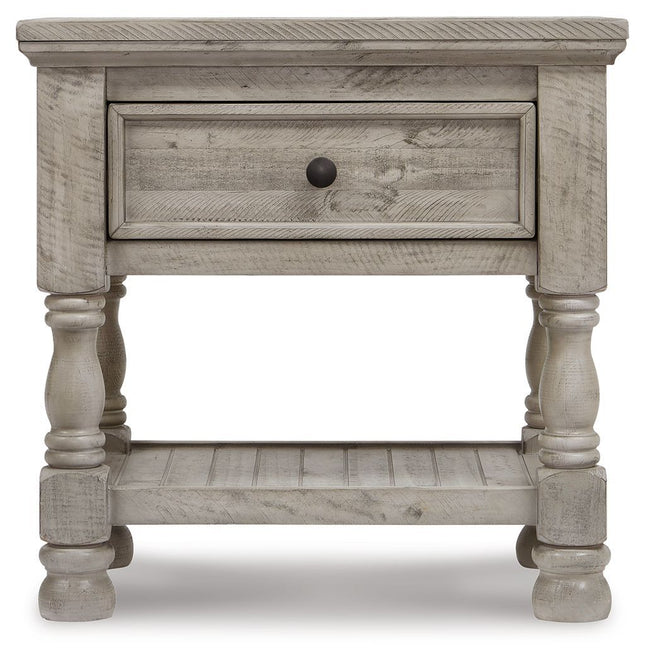 Harrastone - Gray - One Drawer Night Stand Millennium® by Ashley 