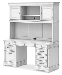 Thumbnail for Kanwyn - Whitewash - Credenza With Hutch - Tony's Home Furnishings