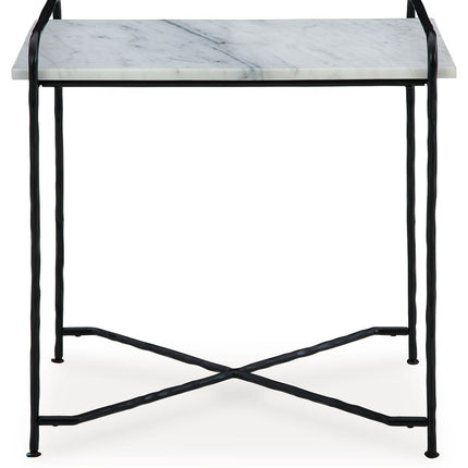 Ashber - White / Black - Accent Table Signature Design by Ashley® 