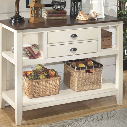 Whitesburg - Brown / Cottage White - Dining Room Server Ashley Furniture 