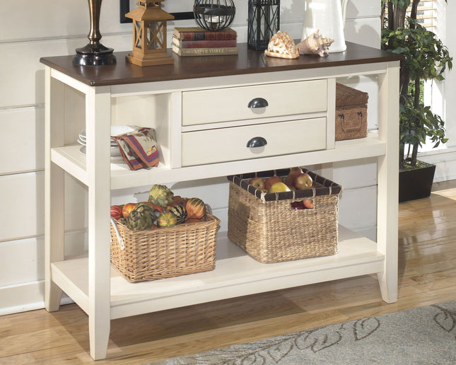 Whitesburg - Brown / Cottage White - Dining Room Server Ashley Furniture 