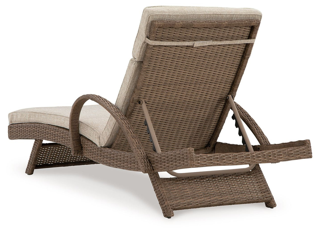 Beachcroft - Beige - Chaise Lounge With Cushion - Tony's Home Furnishings