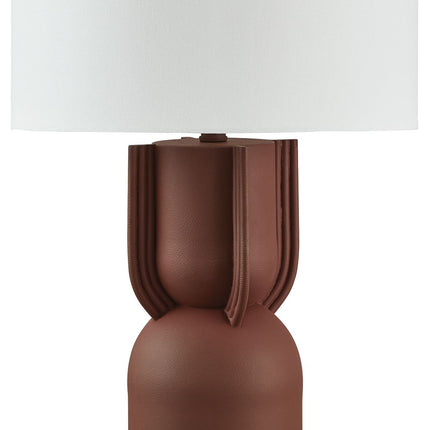 Rowandale - Brick Red - Metal Table Lamp Signature Design by Ashley® 