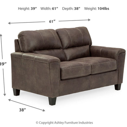 Navi - Stationary Loveseat Ashley Furniture 