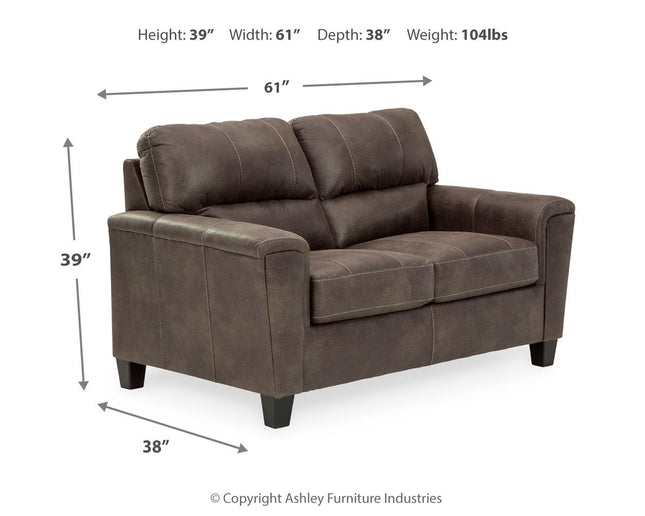 Navi - Stationary Loveseat Ashley Furniture 