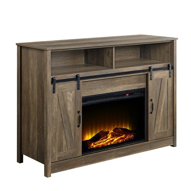 Tobias - Fireplace - Rustic Oak Finish - 38" ACME 