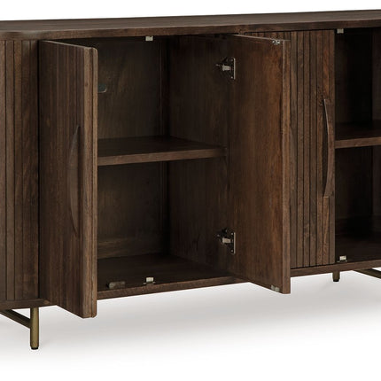 Amickly - Dark Brown - Accent Cabinet Signature Design by Ashley® 