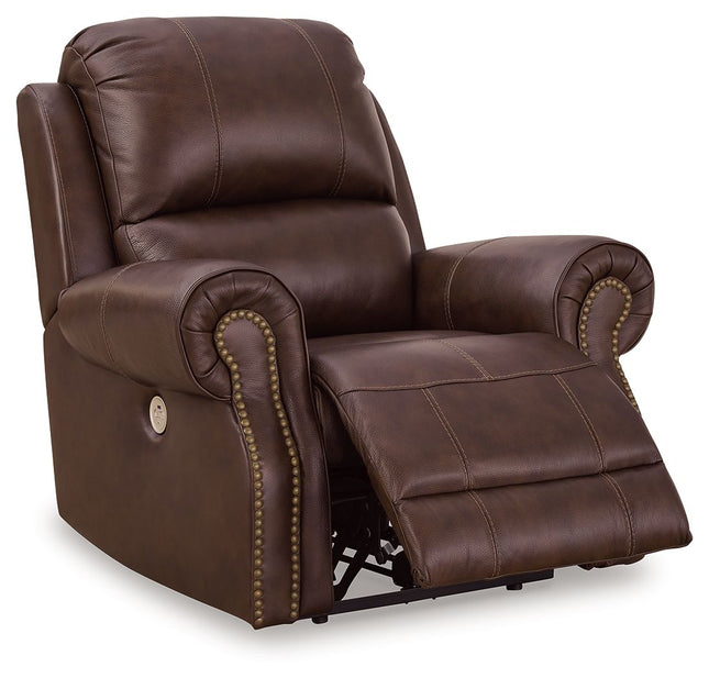 Freyeburg - Walnut - Zero Wall Power Recliner Signature Design by Ashley® 