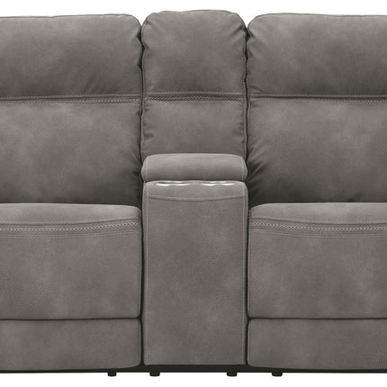 Next-Gen Durapella - Reclining Power Loveseat With Console Ashley Furniture 