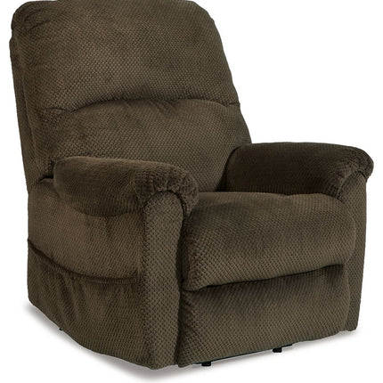 Shadowboxer - Chocolate - Power Lift Recliner Signature Design by Ashley® 