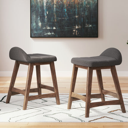 Lyncott - Upholstered Barstool (Set of 2) Signature Design by Ashley® 