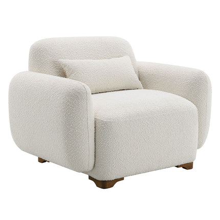 Darius - Chair With Pillow - Beige Boucle ACME 