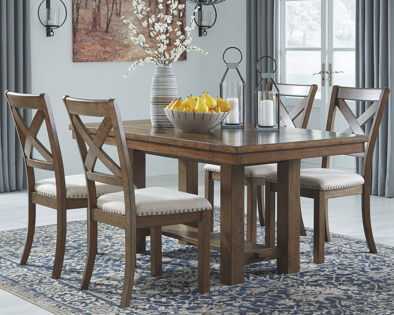 Moriville - Grayish Brown - Rectangular Dining Room Extension Table - Tony's Home Furnishings