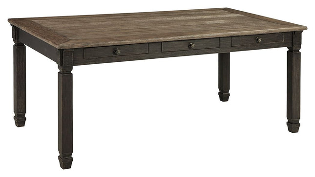 Tyler - Black / Gray - Rectangular Dining Room Table Ashley Furniture 