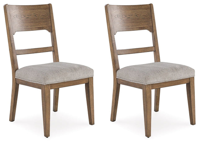 Cabalynn - Oatmeal / Light Brown - Dining Uph Side Chair (Set of 2) Signature Design by Ashley® 