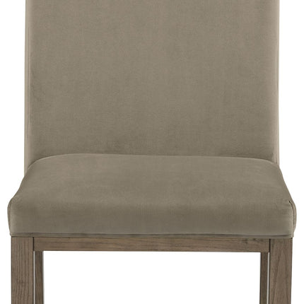 Chrestner - Gray / Brown - Dining Uph Side Chair (Set of 2) Signature Design by Ashley® 