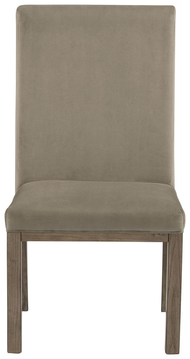 Chrestner - Gray / Brown - Dining Uph Side Chair (Set of 2) Signature Design by Ashley® 