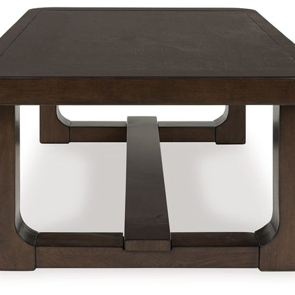 Breckington - Dark Brown - Rectangular Cocktail Table Signature Design by Ashley® 