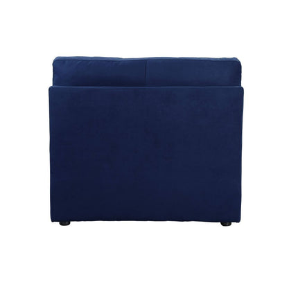 Crosby - Armless Chair - Blue Fabric ACME 
