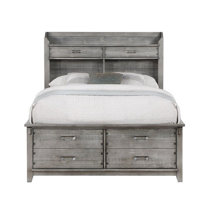 Veda - Full Bed With Storage - Gray ACME 