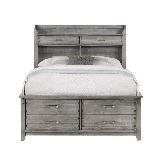 Veda - Full Bed With Storage - Gray ACME 