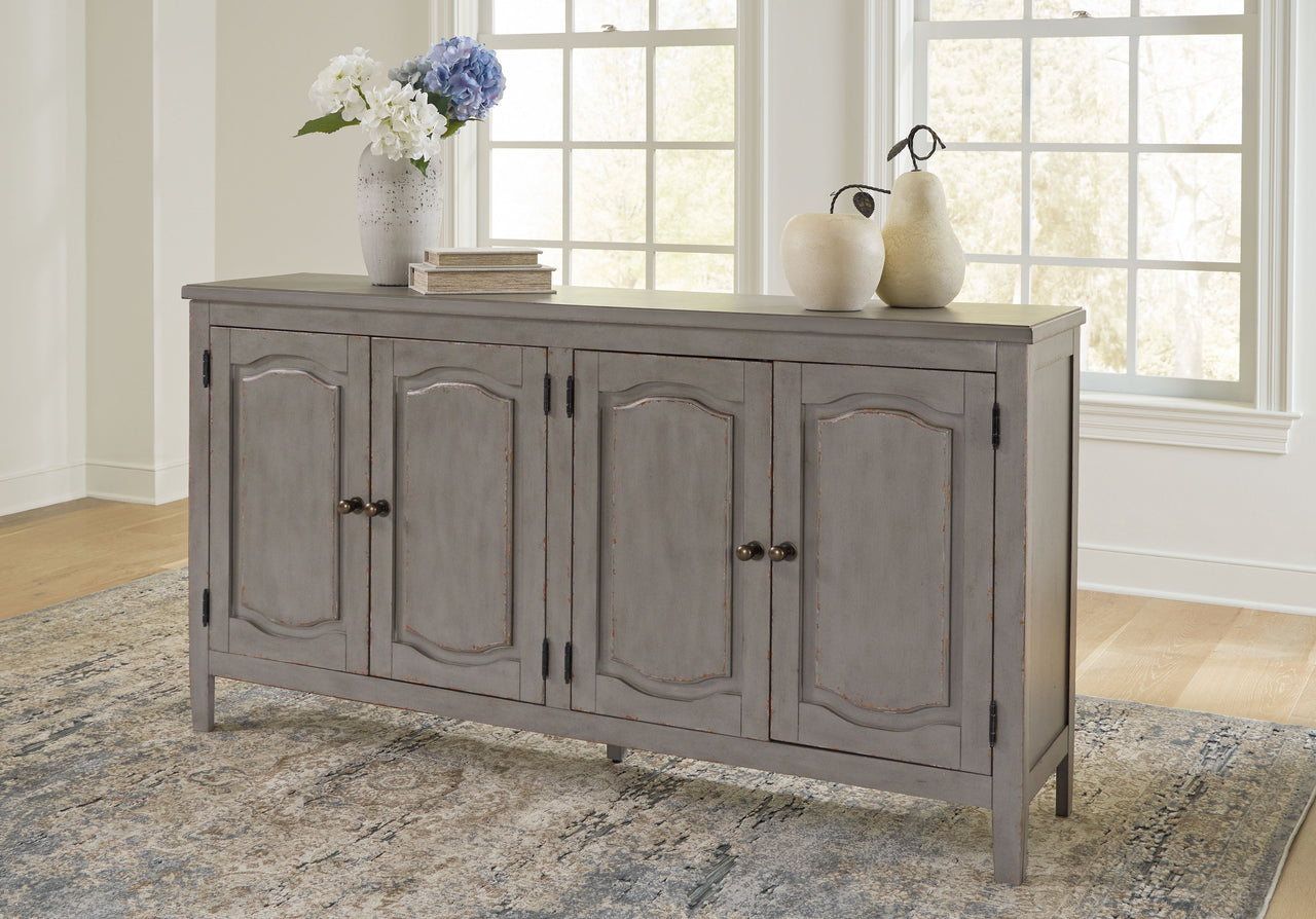 Charina - Antique Gray - Accent Cabinet - Tony's Home Furnishings