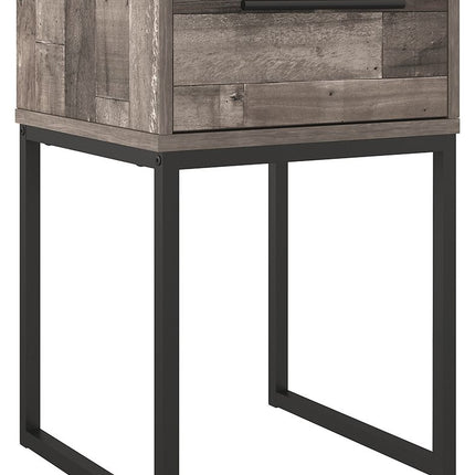 Neilsville - Black / Gray - One Drawer Night Stand Signature Design by Ashley® 