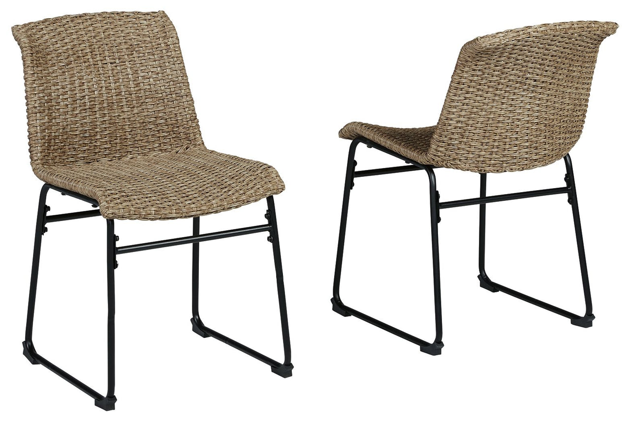 Amaris - Brown / Black - Chair (Set of 2) Ashley Furniture 