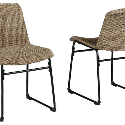 Amaris - Brown / Black - Chair (Set of 2) Ashley Furniture 