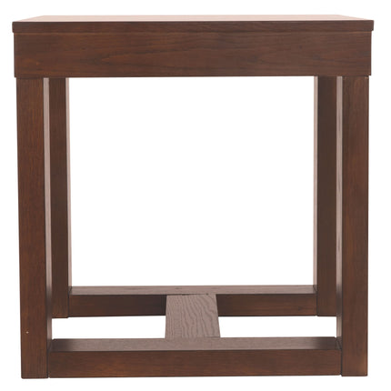 Watson - Dark Brown - Square End Table Ashley Furniture 