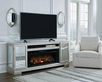 Thumbnail for Flamory - Silver - LG TV Stand W/Fireplace Option - Tony's Home Furnishings