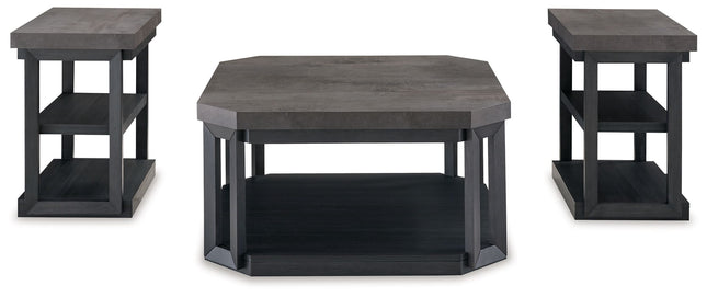 Bonilane - Black / Gray - Occasional Table Set (Set of 3) Signature Design by Ashley® 