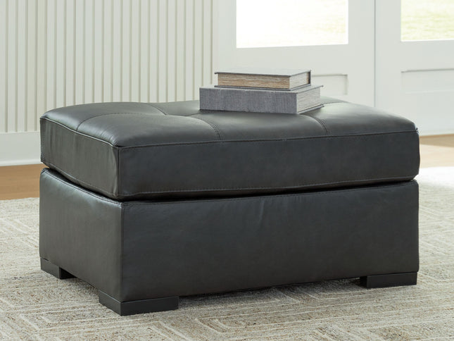 Brindley Pier - Fog - Oversized Accent Ottoman Signature Design by Ashley® 