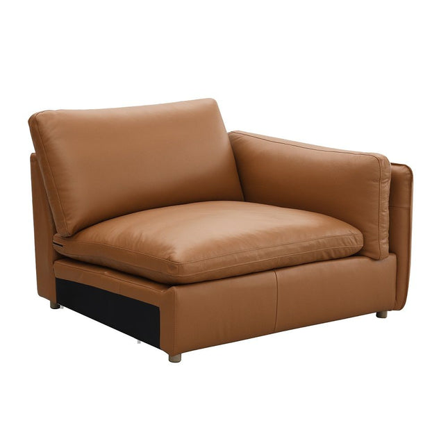 Brighton - Modular Right Facing Arm Chair - Brown Top Grain Leather ACME 