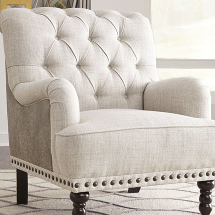 Tartonelle - Ivory / Taupe - Accent Chair Ashley Furniture 