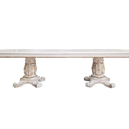 Vendom - Dining Table - Antique Pearl Finish - 30" ACME 