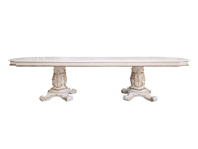 Vendom - Dining Table - Antique Pearl Finish - 30" ACME 