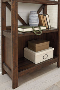 Thumbnail for Baldridge - Rustic Brown - Large Bookcase - Tony's Home Furnishings