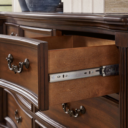 Lavinton - Brown - Dresser And Mirror Signature Design by Ashley® 