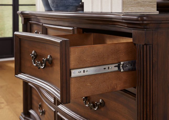 Lavinton - Brown - Dresser And Mirror Signature Design by Ashley® 