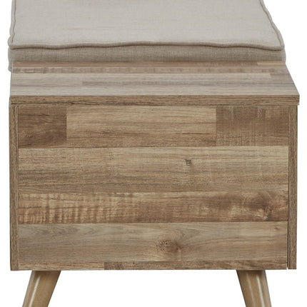 Gerdanet - Beige - Storage Bench Signature Design by Ashley® 