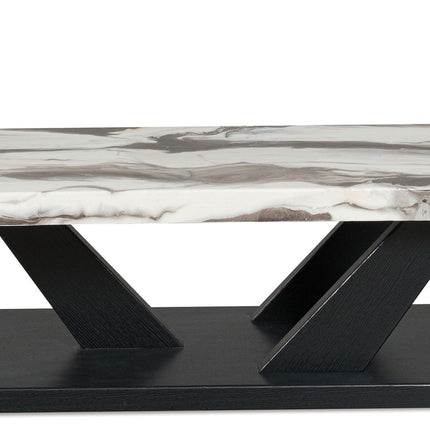 Cendill - Dark Brown / White / Black - Occasional Table Set (Set of 3) Signature Design by Ashley® 