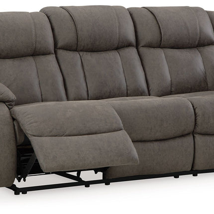 First Base - Gunmetal - Reclining Sofa Signature Design by Ashley® 