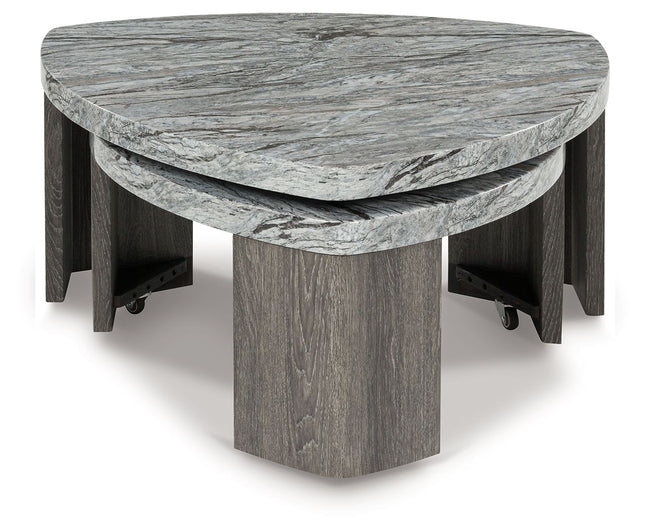 Surmour - Gray / Brown - Stacked Cocktail Table Signature Design by Ashley® 